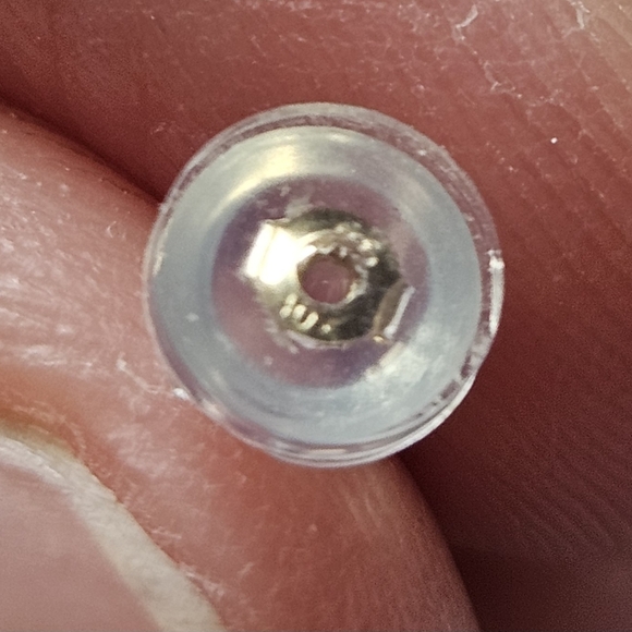 Pagoda 10K Yellow Gold Stars double pierced earrings ๐ New in box. - Picture 4 of 6